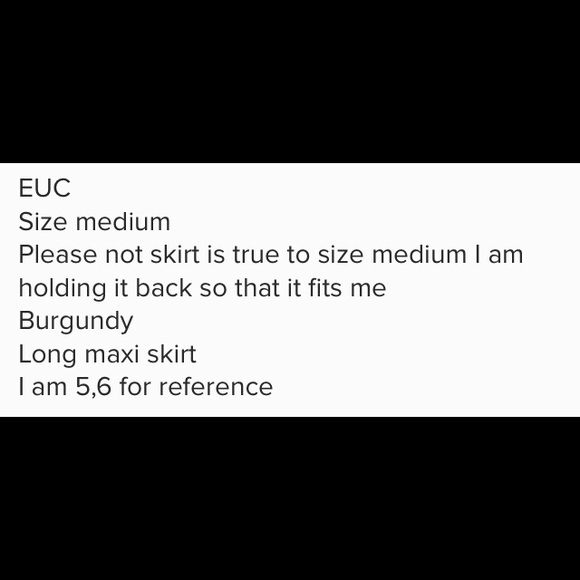 Olivaceous burgundy faux wrap maxi Skirt - Picture 8 of 8